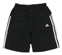 Černé šusťákové kraťasy Adidas