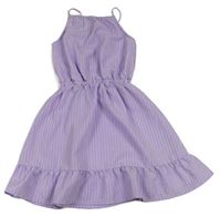 Levandulové pruhované šaty H&M