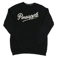 Černá dlouhá mikina s logem Pineapple