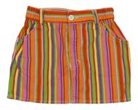Barevná pruhovaná sukně Topolino