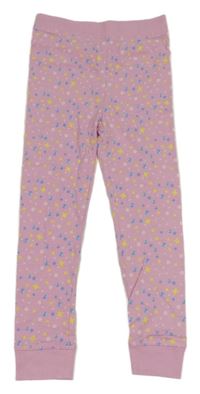 Světlerůžové spodní kalhoty s puntíky a hvězdičkami 