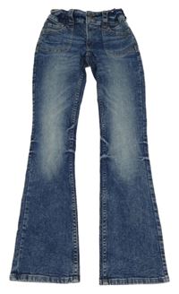 Modré bootcut rifle H&M