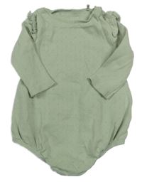 Světlezelené vzorované body s volánky Next 