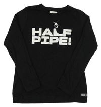 Černé triko s nápisem 