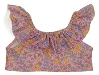 Světlerůžová květovaná plavková lambáda H&M
