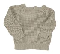 Béžový vzorovaný svetr H&M