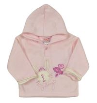 Světlerůžová mikina se zajíčkem a kapucí Cute Pretty