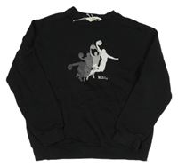 Černá mikina s basketbalisty H&M