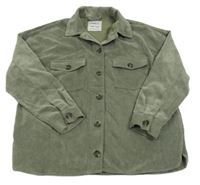 Khaki manšestrová košilová bunda Page one young