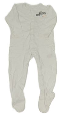 Bílý overal se zebrami Mothercare