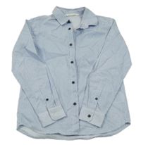 Modro-bílá pruhovaná košile s tečkami H&M