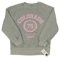 Nové - šedá mikina s číslem a nápisy St. Bernard