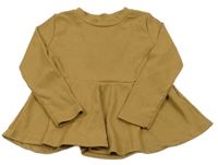 Hnědá žebrovaná tunika 