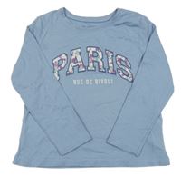 Světlemodré triko s nápisy PRIMARK