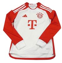 Bílo-červené fotbalové funkční triko - FC Bayern Mnichov Adidas