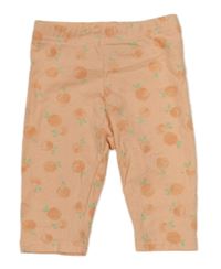 Meruňkové crop legíny s pomeranči Primark