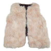 Růžová kožešinová podšitá vesta Name it