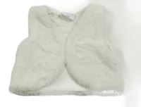 Bílá kožešinová podšitá vesta Topomini