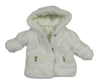 Bílá kožešinová zateplená bunda s kapucí Orchestra