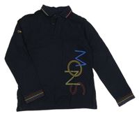 Tmavomodré polo triko s nápisem Mayoral