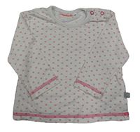 Bílé puntíkaté triko Liegelind