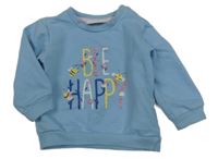 Světlemodrá mikina s nápisem s včelami Ergee