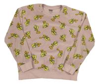 Růžová plyšová mikina s Tweetym