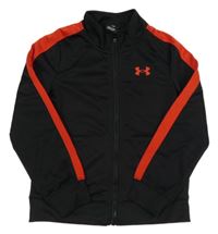 Černá sportovní propínací funkční mikina s logem Under Armour