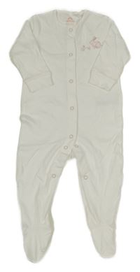 Bílý overal s králíky Next