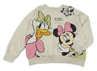 Světlebéžová mikina s Minnie a Daisy H&M