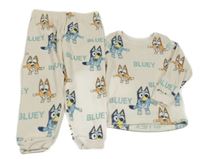 Béžové plyšové pyžamo s Bluey M&S