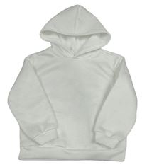 Bílá mikina s kapucí Shein