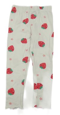 Smetanové legíny s jahodami Sinsay