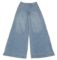 Modré široké tregíny riflového vzhledu H&M