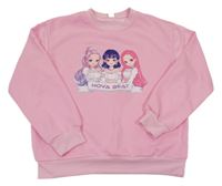 Růžová mikina s K-Pop