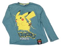 Zelené triko s Pikachu C&A