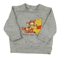 Šedá melírovaná mikina s Púem Disney