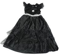 Kostým - černé šaty s tylem a volánky Matalan