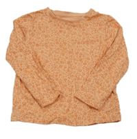 Oranžové květované triko Nutmeg