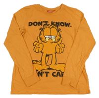 Oranžové pyžamové triko s Garfildem Nickelodeon