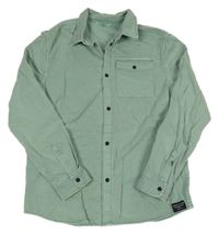 Zelená lehká riflová košile s kapsou M&S