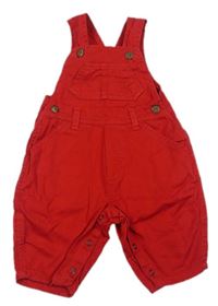 Červené plátěné laclové kalhoty Mothercare