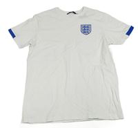 Bílé tričko s výšivkou - England George