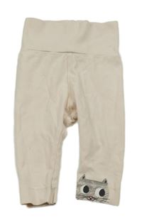 Světlerůžové legíny s kočičkou H&M