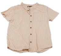 Bílo-růžová pruhovaná košile Primark