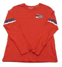 Červené triko s hasiči C&A