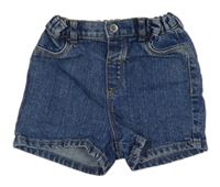 Tmavomodré riflové kraťasy H&M