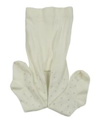 Bílé puntíkaté punčocháče