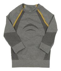 Šedo-žluté funkční triko Lupilu