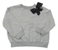 Šedá mikina s 3D mašlí H&M